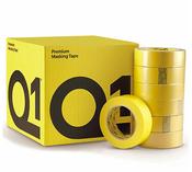 Q1® PREMIUM - Yellow Masking Tape 2" (48MM X 50M) image