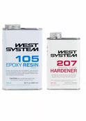 West System - Epoxy Resin 105 with Special Clear Hardener 207 (1.29KG) image