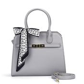 Gessy Tote Handbag with Scarf Grey