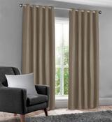 100% Blackout Eyelet Curtains Waffle Natural-46x72" (117x183cm)