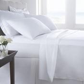 Elegance 100% Cotton Fitted Sheet White image