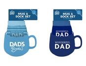 Father's Day Mug &amp; Sock Set Assorted Designs