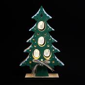 Wooden LED Christmas Tree Ornament - Green image