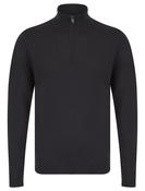 Men's Redwood Half Zip Sweater Charcoal-Small