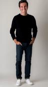Men's Badger Round Neck Sweatshirt Black by Kensington-Medium