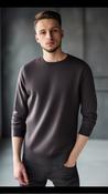 Men's Badger Round Neck Sweatshirt Ebony Grey by Kensington-Medium