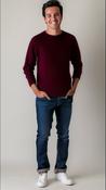 Men's Badger Round Neck Sweatshirt Zinfandel Red by Kensington-Medium