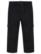 Dissident Long Cargo Shorts Jet Black
