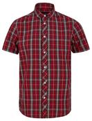 Men's Short Sleeve Check Shirt Scooter Red image