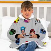 Marvel Comic Hugzee Hooded Blanket Medium