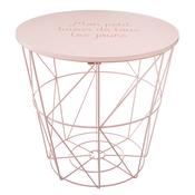Storage Stool/Table Pink