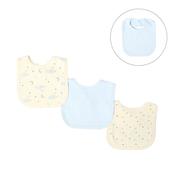 3 Pack Bibs Clouds &amp; Stars Blue image
