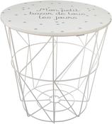 Storage Stool/Table White