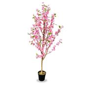 Artificial Peach Blossom Pink &amp; White 150cm image