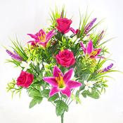 Artificial Tiger Lily Rose Flowers image
