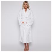 Women's Fleece Bathrobe White