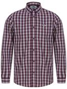Le Shark Red Mahogany Check Shirt image