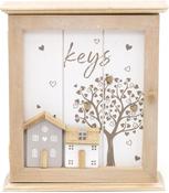 Wooden House Key Box