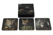 Set of 6 Cat Head Coasters