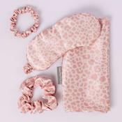 Satin Beauty 4 Piece Sleep Set Leopard