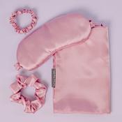Satin Beauty 4 Piece Sleep Set Pink