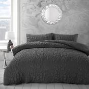 Alini Quilted Charcoal Duvet Cover Set image