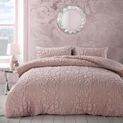 Alini Quilted Dusky Pink Duvet Cover Set image