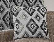 Geo Diamond Cushion Cover Silver