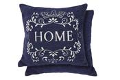 Amor Home Chenille Cushion Cover Navy
