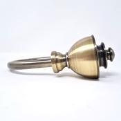 Curtain Holdbacks Antique Brass Crown 2 Pack image