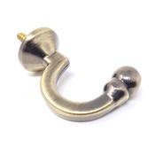 Tieback Hooks Antique Brass 2 Pack