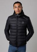 Lightweight Hooded Padded Black Jacket by Santa Barbara Polo &amp; Racquet Club-Small