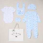 Baby Boys Blue Space 5 Piece Gift Set-New Born image