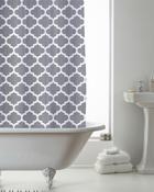 Shower Curtain With Rings - Moroccan Grey image