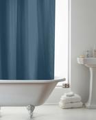 PEVA Shower Curtain Navy with Rings