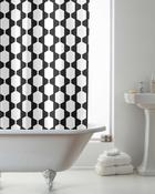 Shower Curtain Retro Mono 180x180cm