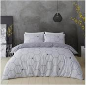 Duvet Set Bee Happy Grey image