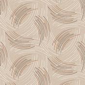 Beige &amp; Brown Abstract Swirl Oilcloth