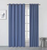 Berlin Blackout Eyelet Curtains Navy-46x54" (117x137cm)  image