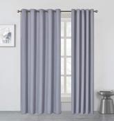 Berlin Blackout Eyelet Curtains Silver-46x54" (117x137cm)  image