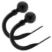  2 Pack Curtain Holdbacks Black Ball image