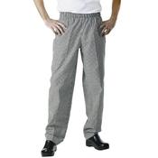 Black &amp; White Small Check Chef Trousers