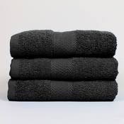 450GSM 100% Cotton Face Cloth Black image