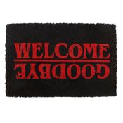 Black Welcome Goodbye Doormat