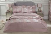Blossom Embellished Quilted Bedspread Set Blush image