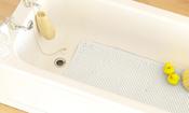 Bath Mat PVC Ribbed White