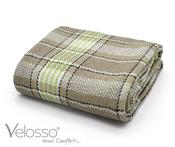 Bourbon 100% Cotton Throw 90x100'' Natural &amp; Lime image