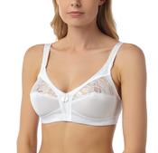 Libby Satin &amp; Lace Detail Non-Wired Bra by Marlon