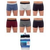 Men's 3 Pack Hipster Plain Trunks Assorted