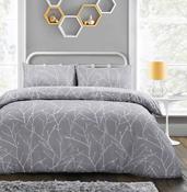 Autumn Branches Grey Duvet Cover Set image